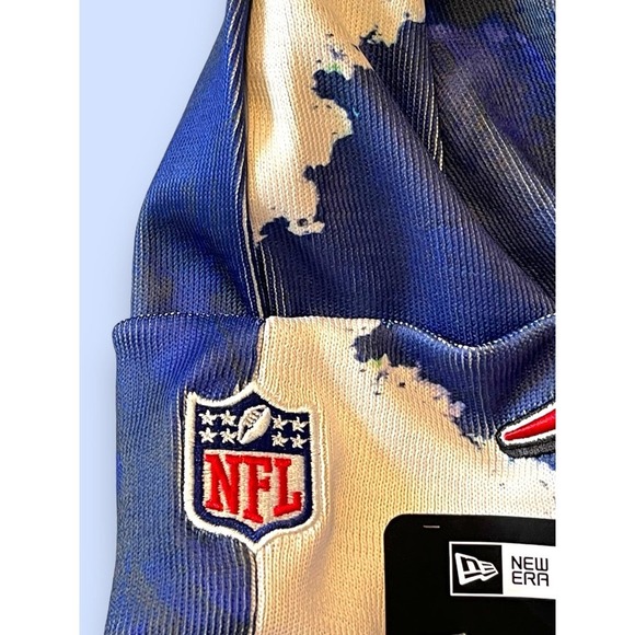 NWT New Era England Patriots 2022 Sideline Ink Dye Cuffed Knit Hat Wool Blend - Picture 5 of 14